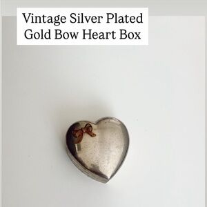 Heart-Shaped Silver Trinket Box